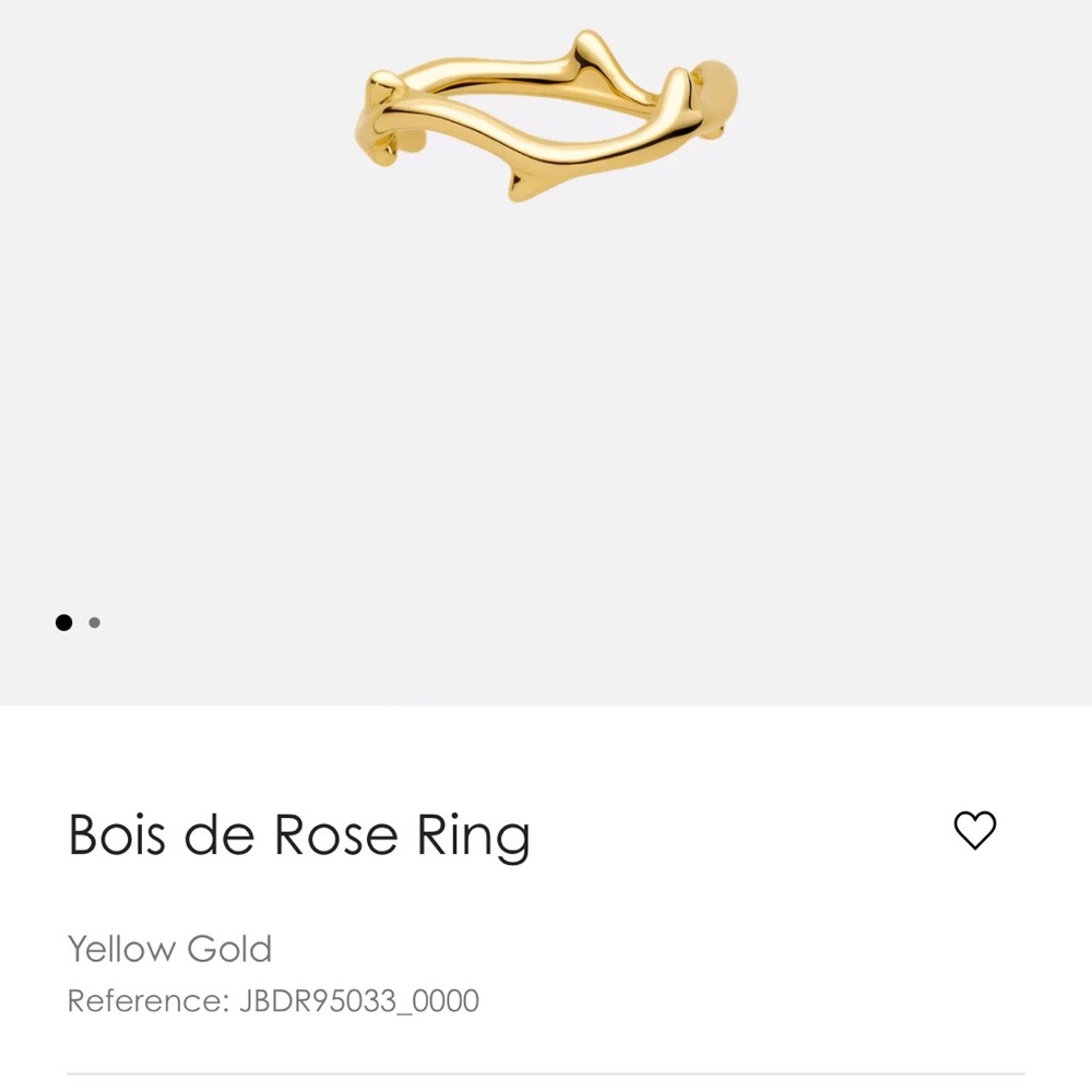 Dior Bois de Rose ring yellow gold